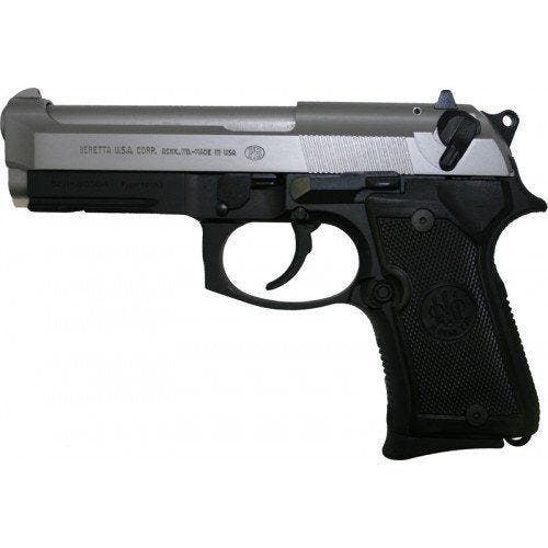 Beretta 92FS Compact Two-Tone Stainless/Black 9mm 4.3" 13-Round