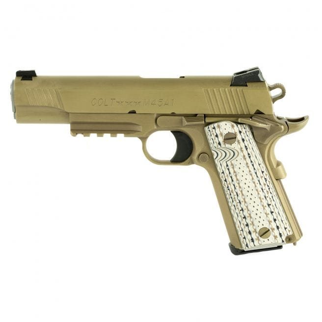 Colt M45A1 Zinc Brown Ion Bond .45 ACP 5" 7-Round - photo 2 of 2