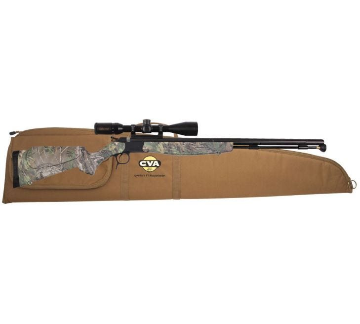 CVA Optima V2 .50 Cal Muzzleloader, Nitride, with KonusPro 3-9x40mm Scope