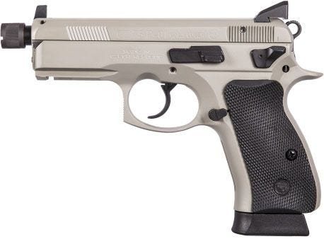 CZ P-01 Omega Urban Grey Suppressor-Ready 9mm 3.8" 10-Round with Night Sights