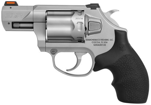 Diamondback SDR .357 Magnum/.38 Special, 2" Barrel, Stainless Steel, Black Hogue Rubber Grip, 6-Round