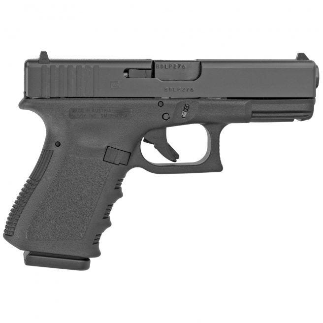 Glock 19 Gen 3 Black 9mm 4" 15-Round Fixed Sights