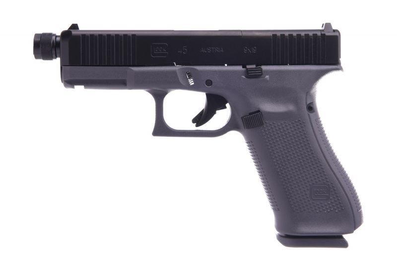 Glock 45 Gen 5 MOS Gray 9mm 4.02" Barrel 17-Round Threaded Barrel