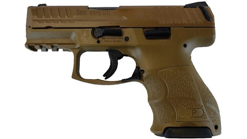 Heckler & Koch VP9SK Brown 9mm 3.39" 10-Round