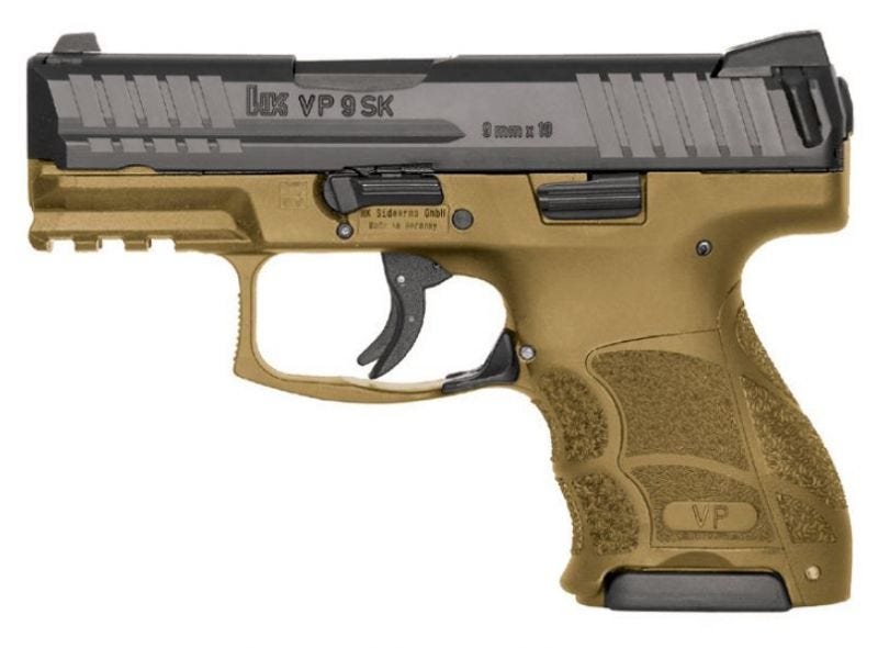 Heckler & Koch VP9SK Flat Dark Earth 9mm 3.39" Barrel 10-Round