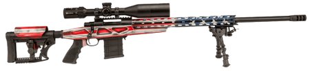 Howa HCR .308 Win 26" Heavy Barrel Chassis Rifle, American Flag, with Scope