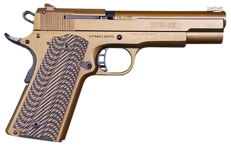 Rock Island Armory XT22 Magnum Burnt Bronze .22 Mag 5" Barrel 14-Round