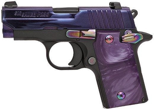 SIG Sauer P238 PSP Purple / Black .380 ACP 2.7" 6-Round Siglite Night Sights