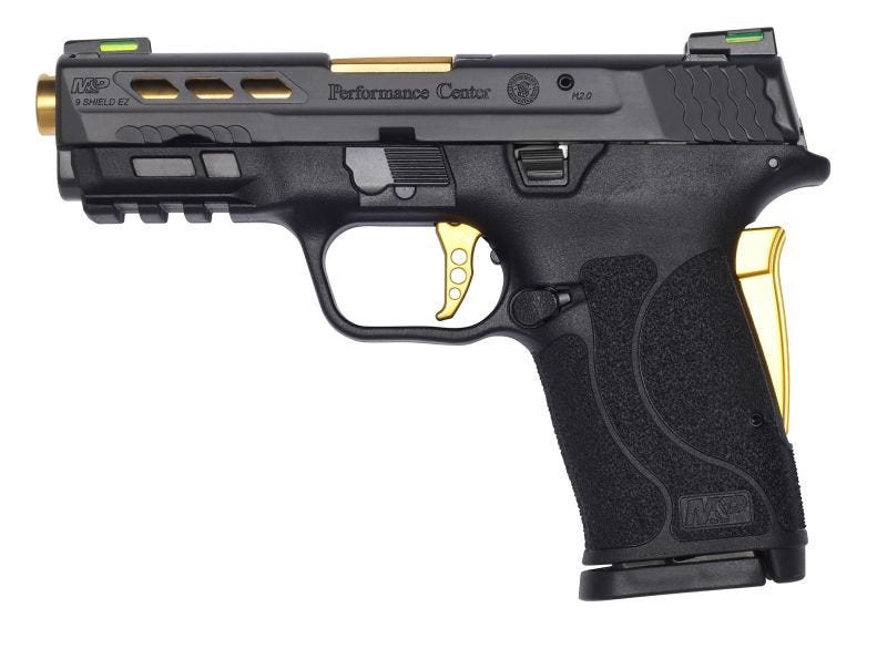 Smith & Wesson Performance Center M&P9 Shield EZ Gold Barrel 9mm 3.83" Barrel 8-Round No Manual Safety