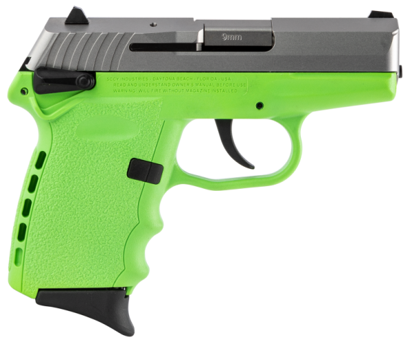 SCCY CPX-1 CARBON LIME GREEN / STAINLESS 9MM 3.1" BARREL 10-ROUNDS