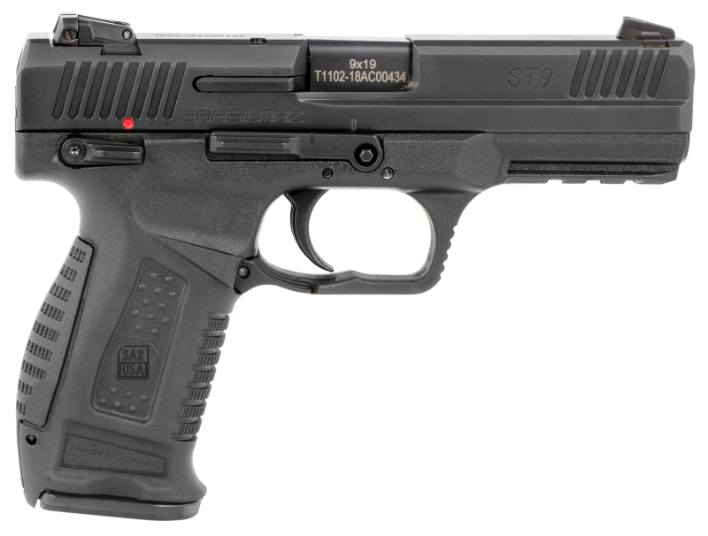 SAR USA ST9 PISTOL 9MM 4.5" BARREL 17-ROUNDS 3-DOT CONTRAST SIGHTS