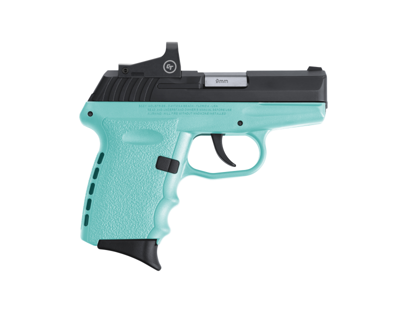 SCCY CPX-2 RD ROBIN'S EGG BLUE 9MM 3.1" BARREL 10-ROUNDS CTS-1500 REFLEX SIGHT
