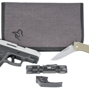 TAURUS G2S CARRY PACK STAINLESS / BLACK 9MM 3.2" BARREL 7-ROUNDS LASER/KNIFE/FLASHLIGHT