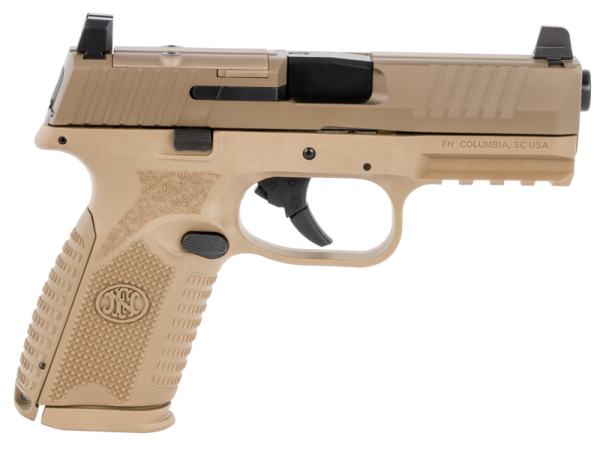 FN MODEL 509 MIDSIZE MRD FLAT DARK EARTH 9MM 4" BARREL 15-ROUNDS - NO MANUAL SAFETY
