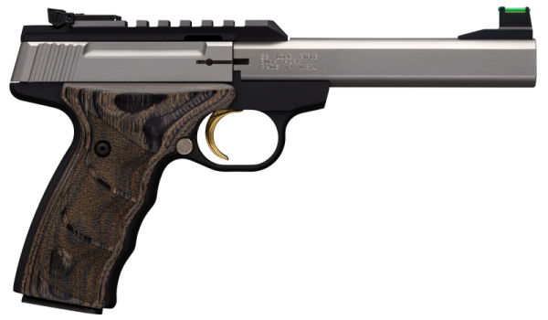 BROWNING BUCK MARK PLUS PISTOL STAINLESS W/ UDX GRIPS .22 LR 5.5" BARREL 10-ROUNDS