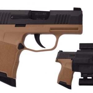 SIG SAUER P365 FLAT DARK EARTH 9MM 3.1" BARREL 12-ROUNDS WITH NIGHT SIGHTS