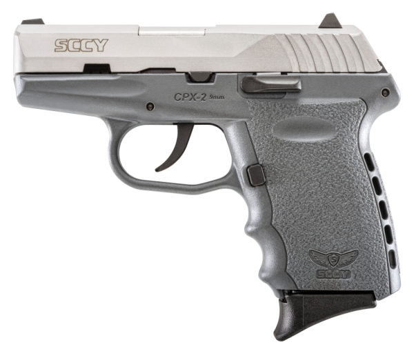 SCCY CPX-2 PISTOL GRAY 9MM 3.1" BARREL 10-ROUNDS - NO MANUAL SAFETY