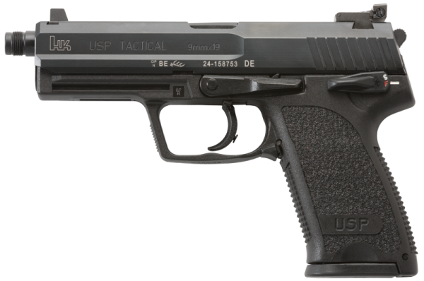 HECKLER AND KOCH USP9 TACTICAL V1 9MM 4.8" BARREL 15-ROUNDS AMBIDEXTROUS SAFETY