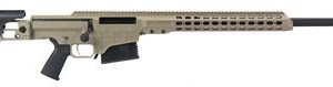 BARRETT MRAD BOLT ACTION RIFLE .338 LAPUA MAG 26-INCH FLUTED BARREL 10 RDS FOLDING STOCK TAN CERAKOTE FINISH