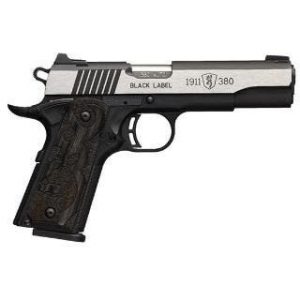 BROWNING 1911-380 BLACK LABEL MEDALLION PRO FULL-SIZE MATTE STAINLESS .380 ACP 4.25-INCH 8RDS