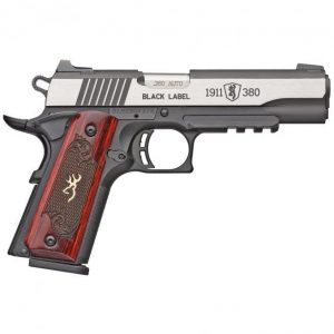 BROWNING 1911-380 BLACK LABEL MEDALLION PRO SILVER .380 ACP 4.25" BARREL 8-ROUNDS