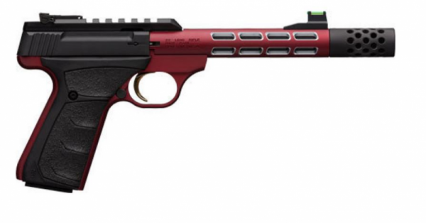 BROWNING BUCK MARK PLUS VISION .22LR 5.9" 10 ROUNDS THREADED BLACK/RED