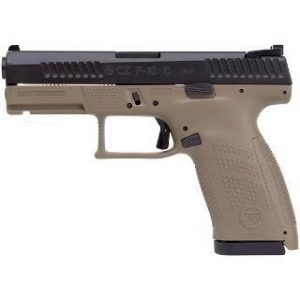 CZ P-10C SUPPRESSOR READY FLAT DARK EARTH / BLACK 9MM 4.02-INCH 17RDS