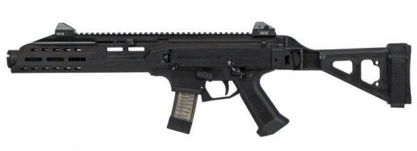 CZ SCORPION EVO 3 S1 PISTOL BLACK 9MM 7.75-INCH 20RDS W / FOLDING BRACE AND FLASH CAN