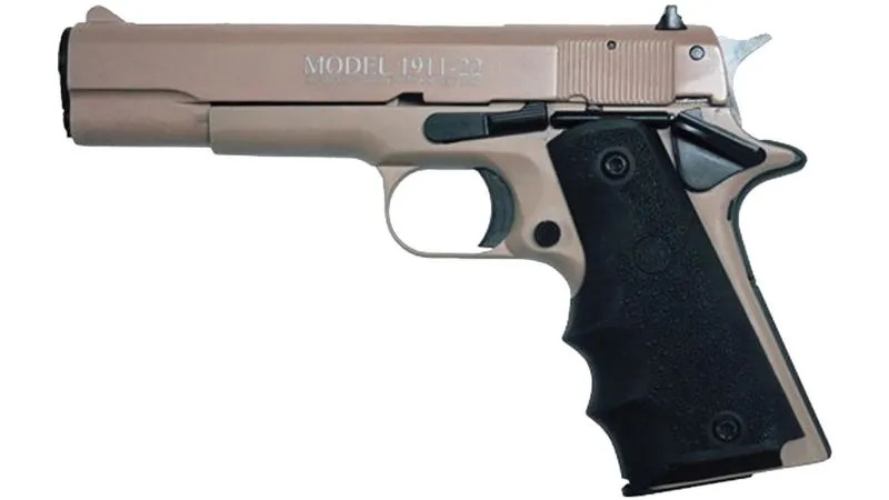 CHIAPPA 1911-22 TAN / BLACK .22LR 5-INCH 10RD