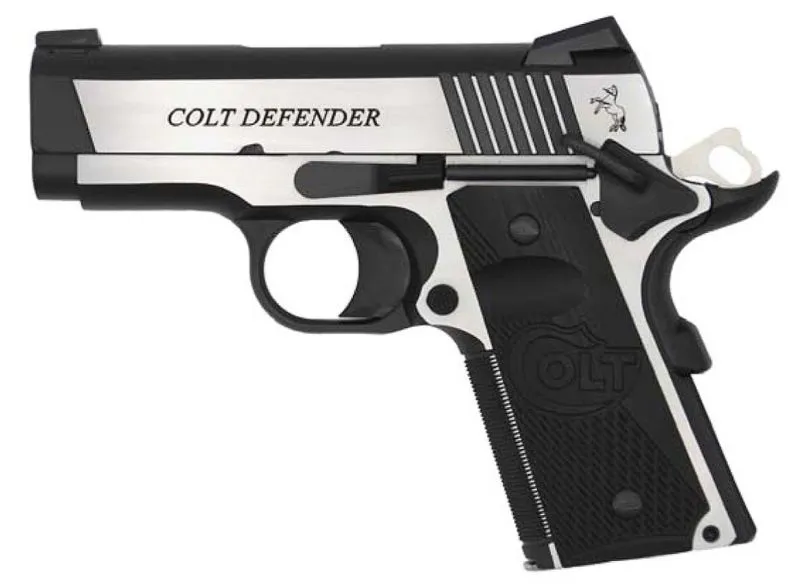 COLT FIREARMS COMBAT ELITE 1911 DEFENDER STAINLESS / BLACK 9MM 3-INCH 8RDS