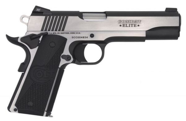 COLT FIREARMS COMBAT ELITE 1911 GOVERNMENT STAINLESS / BLACK 9MM 5-INCH 9RDS