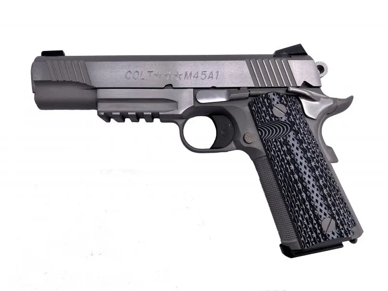 COLT FIREARMS 1911 GOVERNMENT STAINLESS .45 ACP 5" BARREL 7-ROUNDS