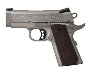 COLT FIREARMS DEFENDER MATTE STAINLESS CERAKOTE .45 ACP 3-INCH 8RDS