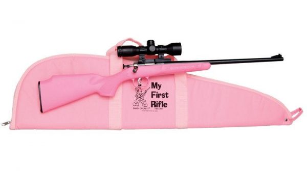 CRICKETT GEN 2 PACKAGE BOLT ACTION 22 LR 16.5 INCH 1 RD PINK/ BLACK 4X32 SCOPE