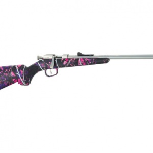 CRICKETT BOLT-ACTION YOUTH RIFLE MOSSY OAK MUDDY GIRL/STAINLESS STEEL .22LR 16IN BARREL SINGLE SHOT