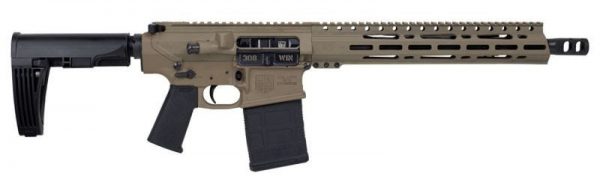 DIAMONDBACK DB10 PISTOL FLAT DARK EARTH .308 WIN 13.5" BARREL 20-ROUNDS