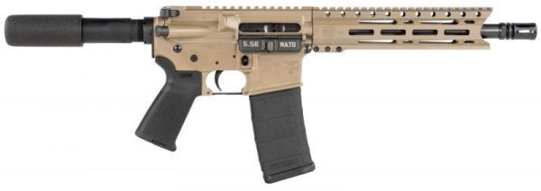 DIAMONDBACK DB15 PISTOL FLAT DARK EARTH 5.56 NATO / .223 REM 10" BARREL 30-ROUNDS NO-BRACE