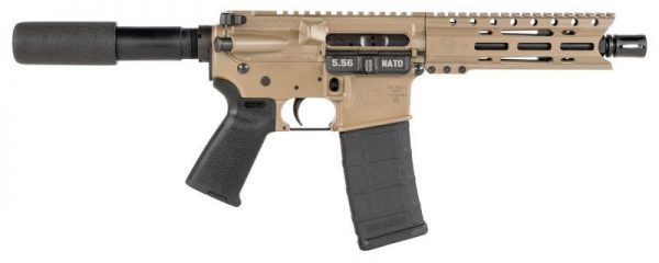 DIAMONDBACK DB15 PISTOL FLAT DARK EARTH 5.56 NATO / .223 REM 7" BARREL 30-ROUNDS