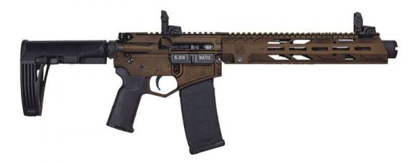 DIAMONDBACK DB15 PISTOL MIDNIGHT BRONZE 5.56 NATO / .223 REM 10" BARREL 30-ROUNDS TAILHOOK MOD2 BRACE