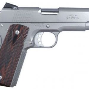 ED BROWN EXECUTIVE CARRY 1911 STAINLESS STEEL .45ACP 4.25IN BARREL 7RD WITH LAMINATE WOOD GRIPS