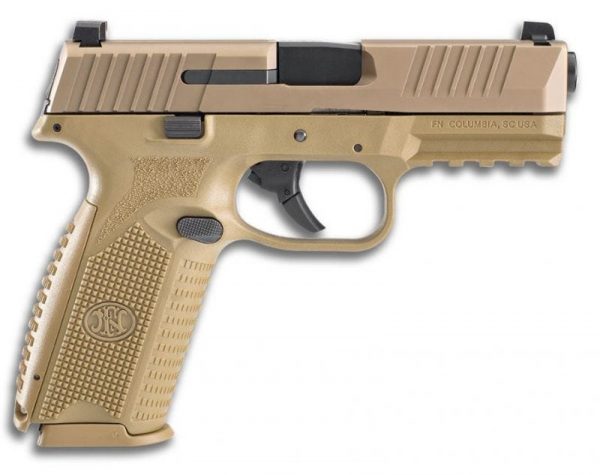 FN 509 FLAT DARK EARTH 9MM 4" BARREL 17-ROUNDS FIXED SIGHTS