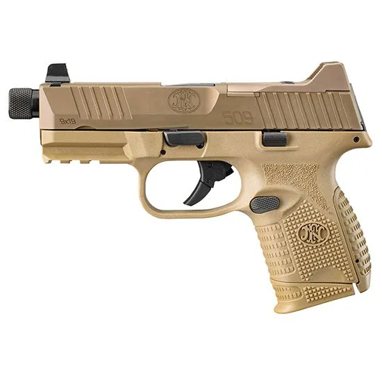 FN 509C TACTICAL FLAT DARK EARTH 9MM 4.3" BARREL 24-ROUNDS NIGHT SIGHTS
