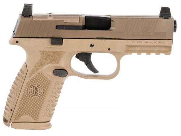 FN 509M MRD FLAT DARK EARTH 9MM 4" BARREL 10-ROUNDS CO-WITNESS IRON SIGHTS