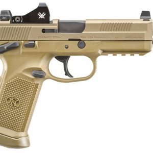 FN FNX TACTICAL FLAT DARK EARTH .45 ACP 5.3" BARREL 15-ROUNDS VIPER RED DOT