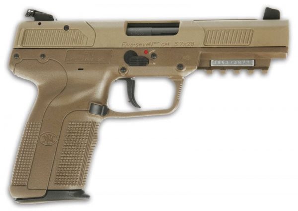 FN FIVE-SEVEN FLAT DARK EARTH 5.7 X 28 4.8" BARREL 10-ROUNDS ADJUSTABLE SIGHTS
