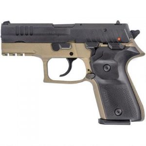 REX ZERO 1 COMPACT FLAT DARK EARTH / BLACK 9MM 3.85-INCH 15RDS SINGLE/DOUBLE
