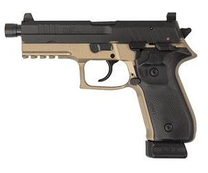 REX ZERO 1 T TACTICAL 9MM PISTOL 4.9 IN THREADED BARREL 20 RD BLACK AND FDE