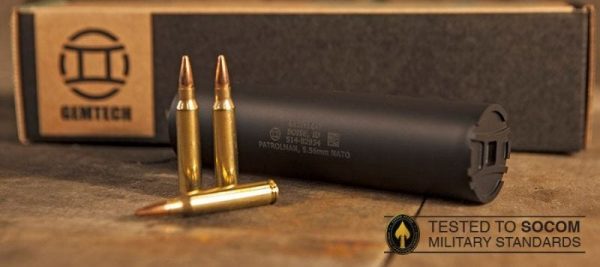 Gemtech Patrolman Suppressor Black 5.56mm 5.7-inch