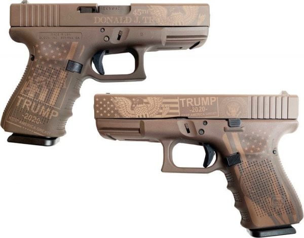 GLOCK 19 GEN 4 9MM PATRIOT BROWN 4.0-INCH 15RD TRUMP 2020 EXCLUSIVE USA MADE
