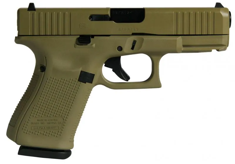 GLOCK 19 GEN5 FLAT DARK EARTH 9MM 4.02" BARREL 15-ROUNDS